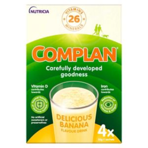 Complan Banana Nutritional Drink 4x55g - British product