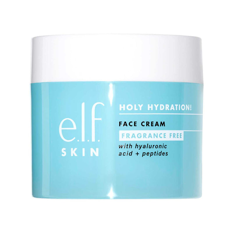 e.l.f. Holy Hydration fragrance-free face cream, imported from the UK