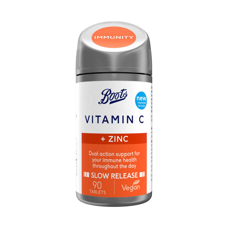 Boots Vitamin C and Zinc Tablets 90 - British product