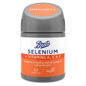 Boots Selenium with Vitamins A C and E Food Supplement 60 Tablets