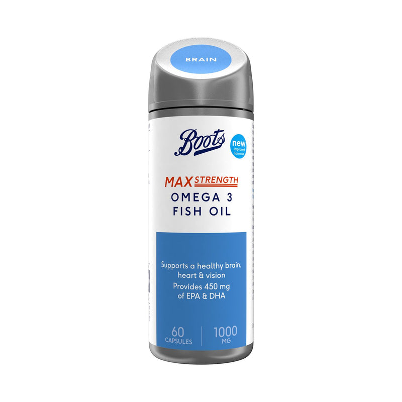 Boots Max Strength Omega 3 Fish Oil 1000 mg - British product