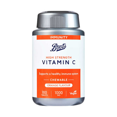 Boots Vitamin C 1000mg Kauabletten Orange 180 Tabletten