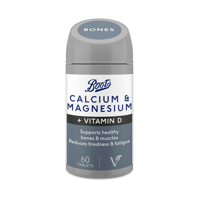 Boots Calcium + Magnesium 60 tablets - British product