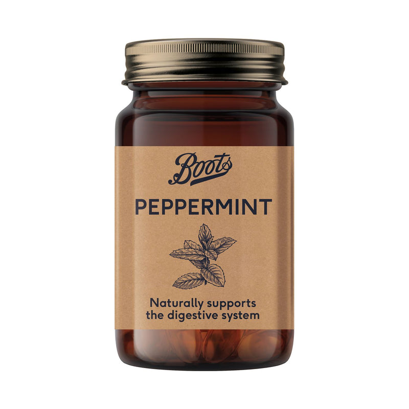 Boots Naturals Peppermint Capsules 60 Capsules - British product