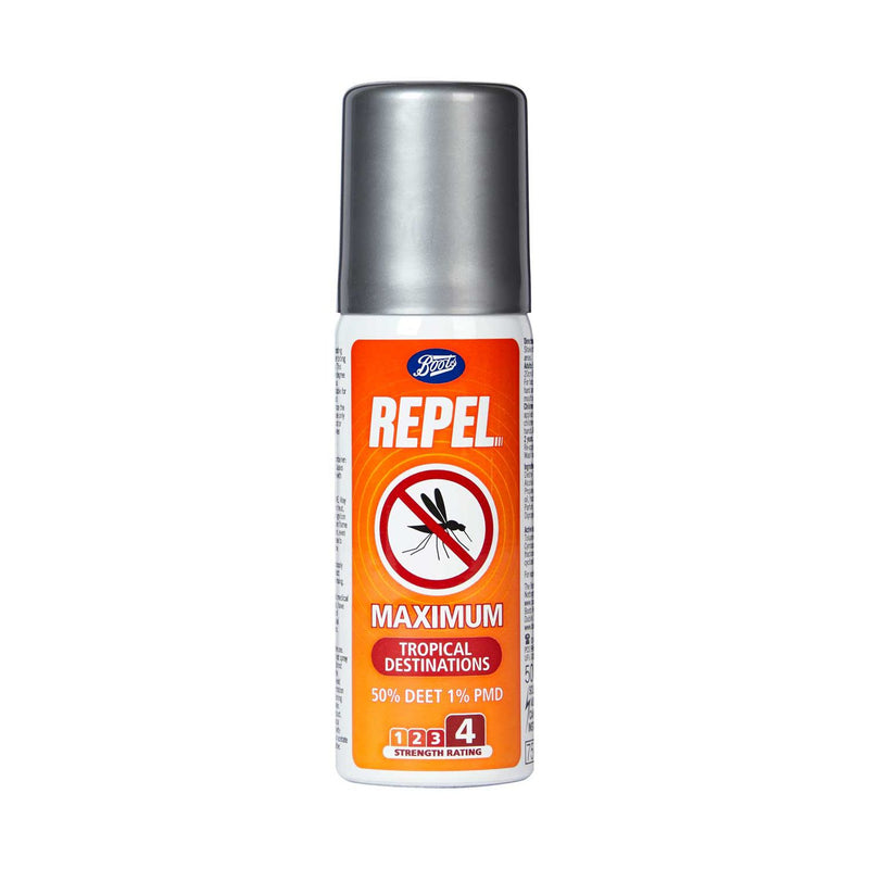 Boots Repel Maximum DEET & PMD 50ml - British product