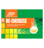 Boots Re-Energise orange effervescent tablets 60 - British product