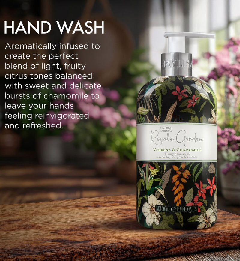 Baylis & Harding Hand Wash Royale Garden Verbena & Chamomile 500ml - British product