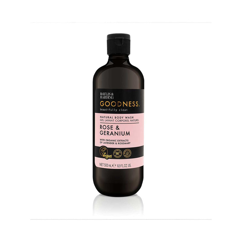 Baylis & Harding Body Wash Rose & Geranium 500ml - British product