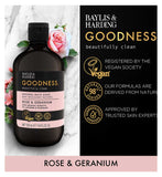 Baylis & Harding Rose & Geranium Bath Soak 500ml (British brand)