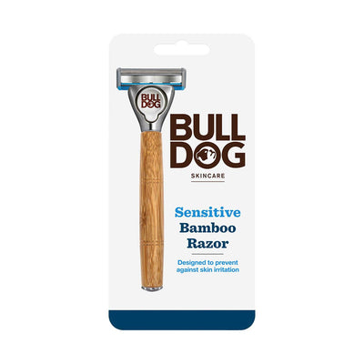 Boots Bulldog Sensitive Bamboo Razor For Men Handle + 2 Blade Refills Manual Razor- Buy online at McGrocer