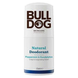 Bulldog men's natural deodorant roll on peppermint eucalyptus 75ml - British product