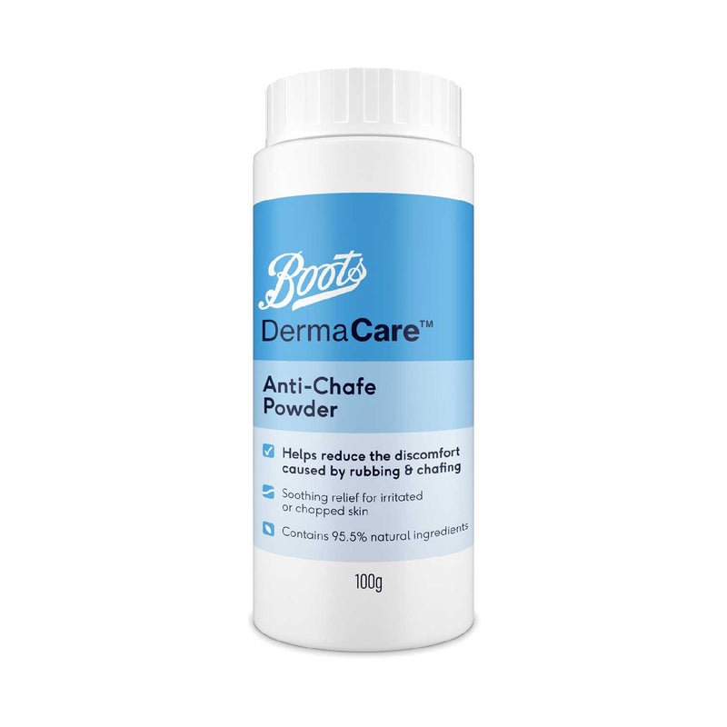 Boots Dermacare Anti-Chafe Powder 100g - British product