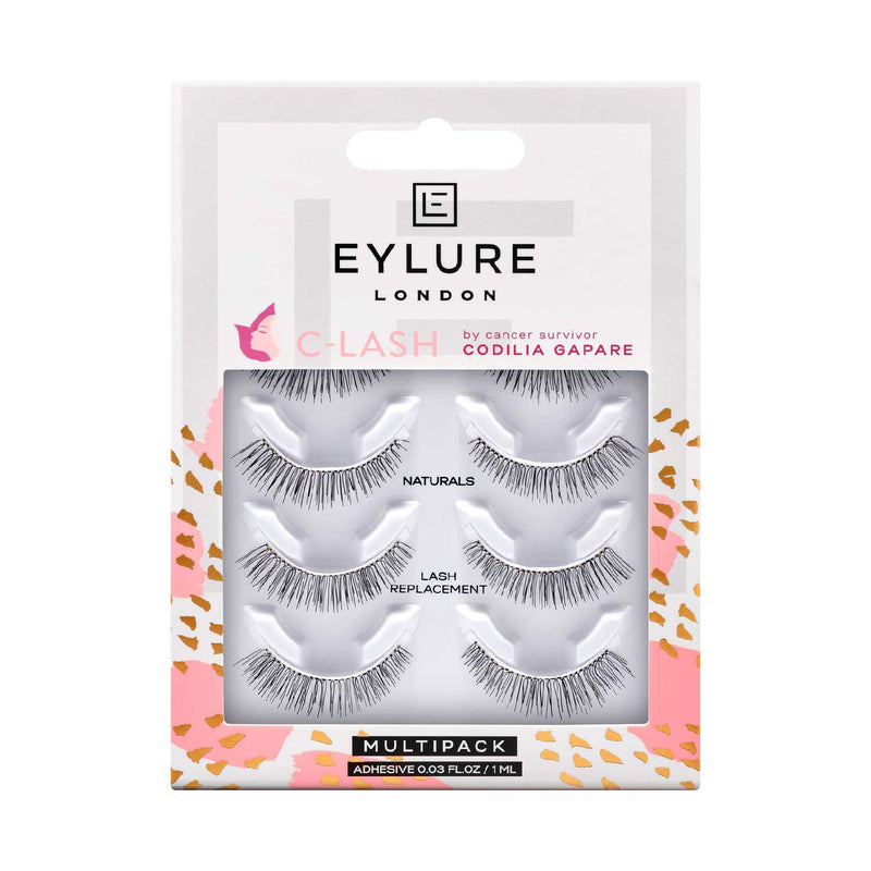Eylure C-Lash Naturals false eyelashes 4 pairs - British product