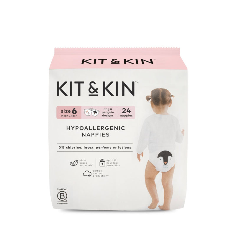 Kit & Kin hypoallergenic nappies size 6 - British product