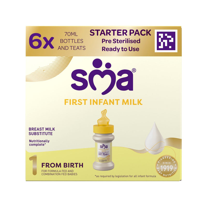 SMA infant formula starter pack 6x70ml, UK version