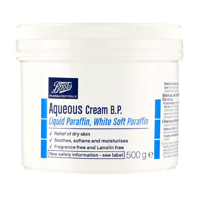Boots Aqueous Cream B.P. moisturising emollient 500g - British product