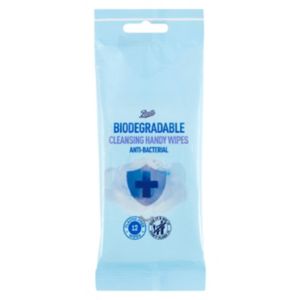 Boots biodegradable antibacterial hand wipes 12 pack - British product
