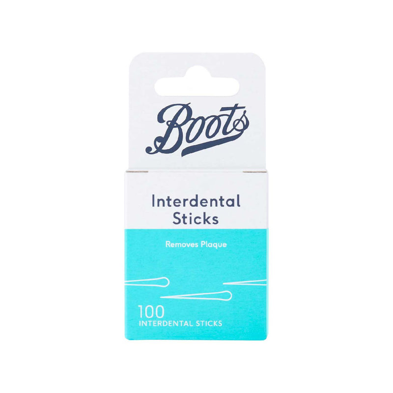 Boots brand disposable interdental tooth cleaning sticks 100 Pieces - British product
