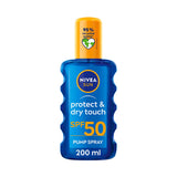 Boots NIVEA Sun Protect & Dry Touch Sunscreen Spray SPF50 200ml- Buy online at McGrocer
