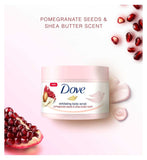 Dove Pomegranate Seeds Shea Butter body scrub 225 ml - British product