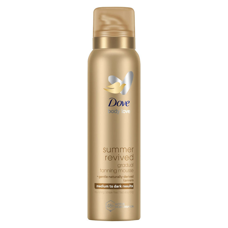 Dove DermaSpa gradual tan mousse medium to dark 150ml - British product