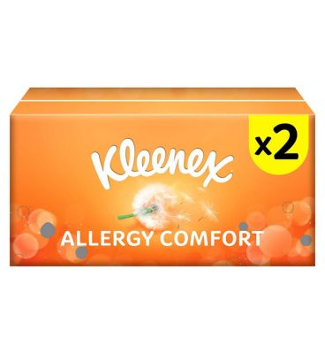 Kleenex Allergy Comfort facial tissues 2 boxes, UK version
