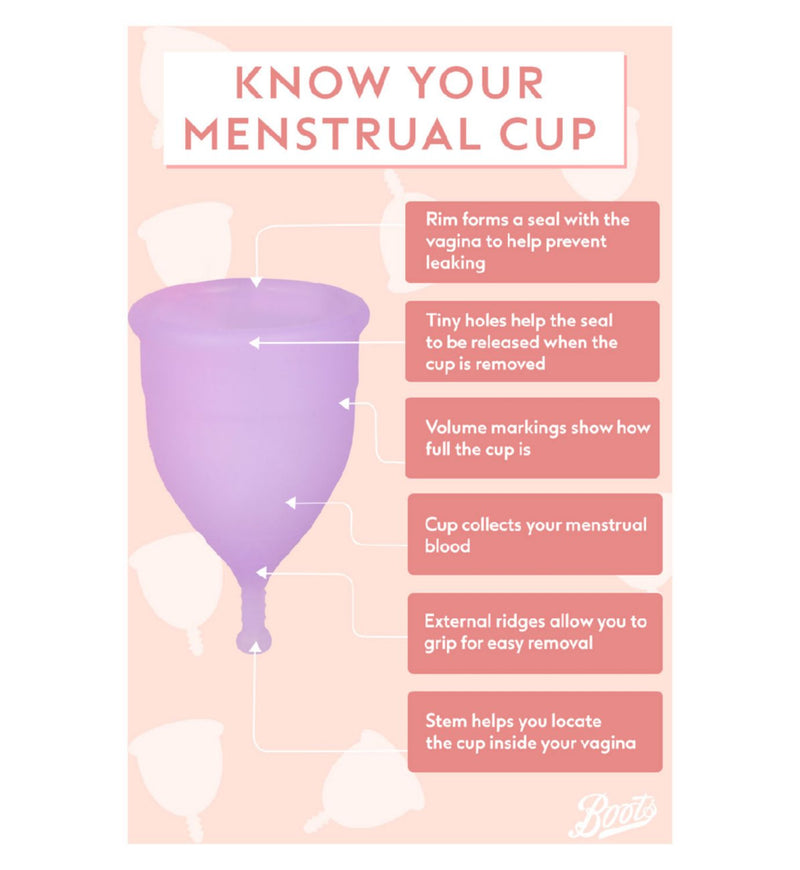 Boots Menstrual Cup Pre-Birth Size A - British product