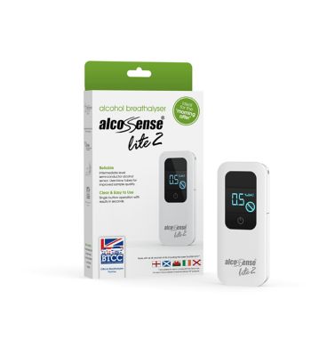 AlcoSense Lite2 Breathalyzer Packed with Batteries - British product