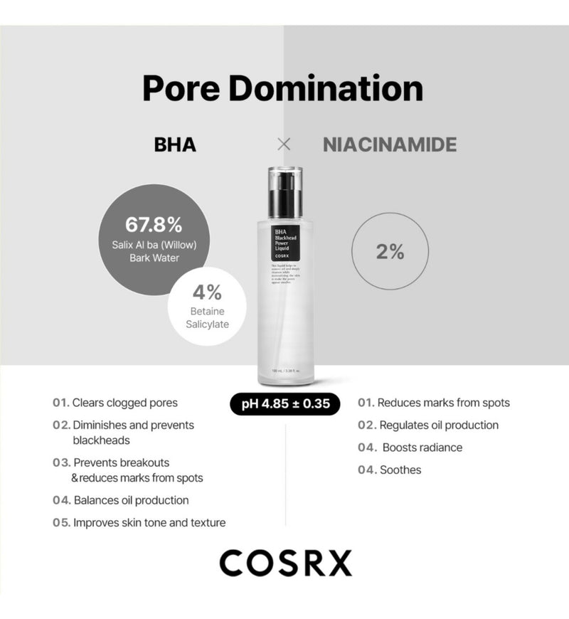 COSRX BHA Blackhead Power Liquid 100ml (British brand)