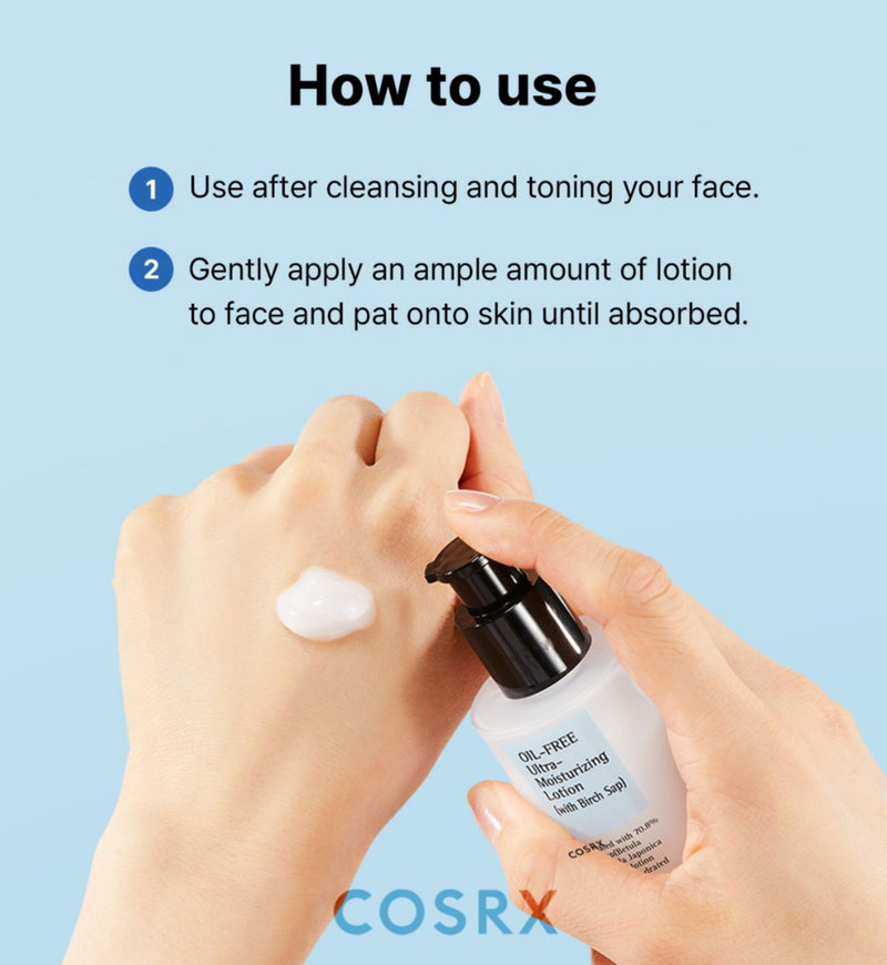 COSRX Oil Free Ultra Moisturizing Lotion 100ml, imported from the UK