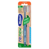 Boots Wisdom Re:new Clean Toothbrush Medium Twin Pack Manual Toothbrushes- Buy online at McGrocer