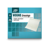 Boots Wound Dressing Pad 5cm x 5cm 5 pack - British product