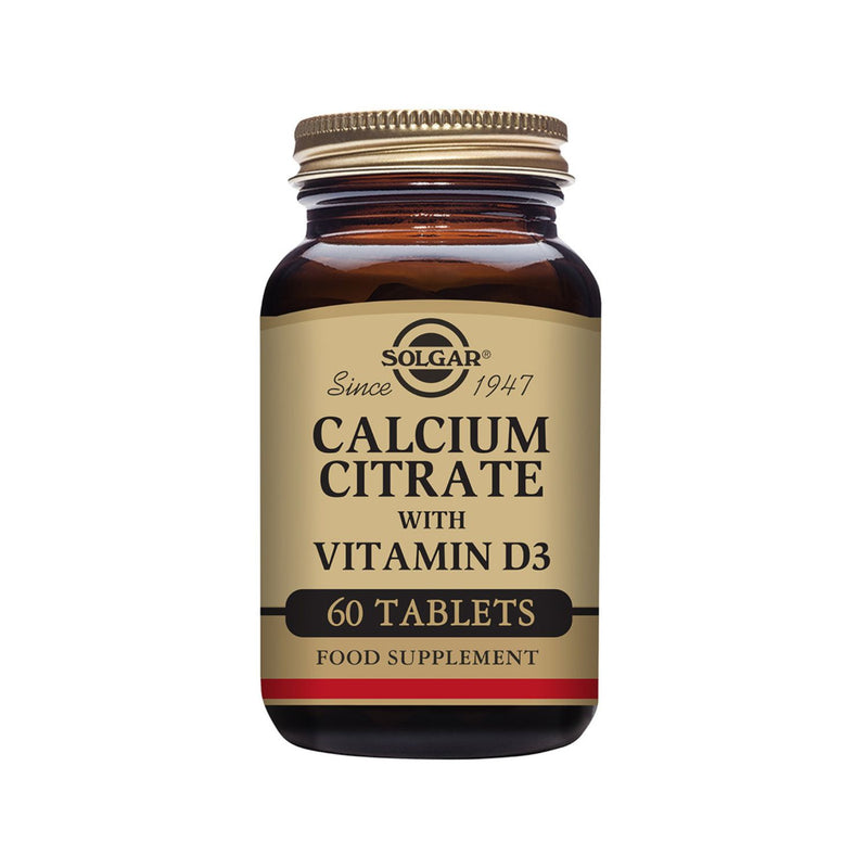 Solgar Calcium Citrate with Vitamin D3 60 tablets, UK version