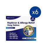 Bells Allergy Relief 10mg tablets 6-pack bundle (British brand)
