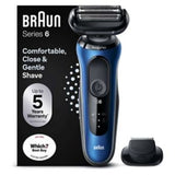 Braun Series 6 electric shaver precision trimmer blue - British product