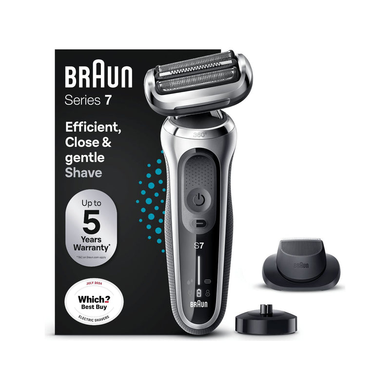 Braun Series 7 Electric Shaver Silver - British product