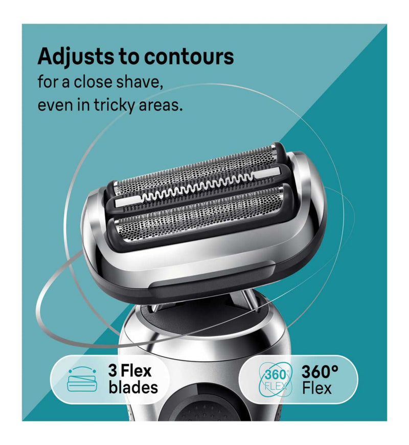 Braun Series 7 Electric Shaver Silver - British product