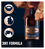 King C. Gillette beard face wash 350ml with coconut water, UK version