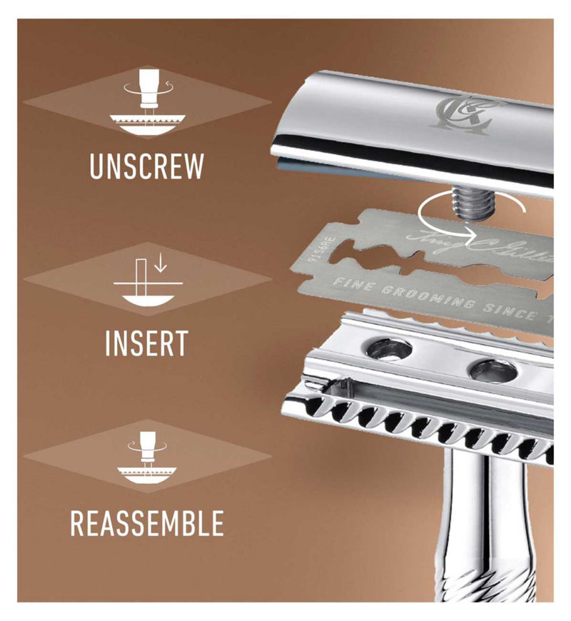 King C. Gillette razor blade refills 10 pack, imported from the UK