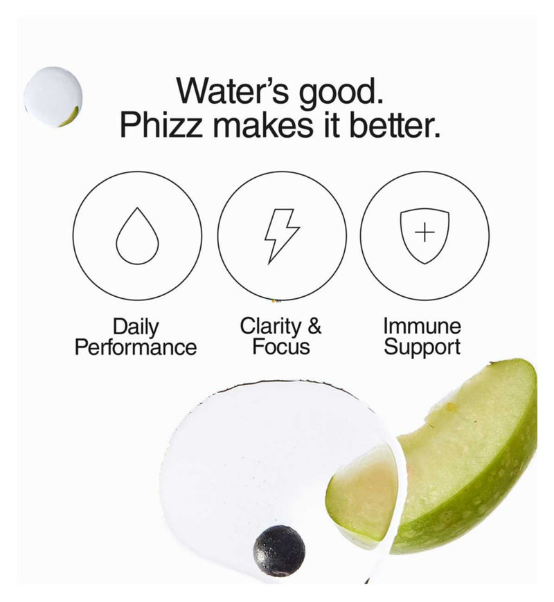 Phizz Apple Blackcurrant Electrolyte Tablets 20, imported from the UK