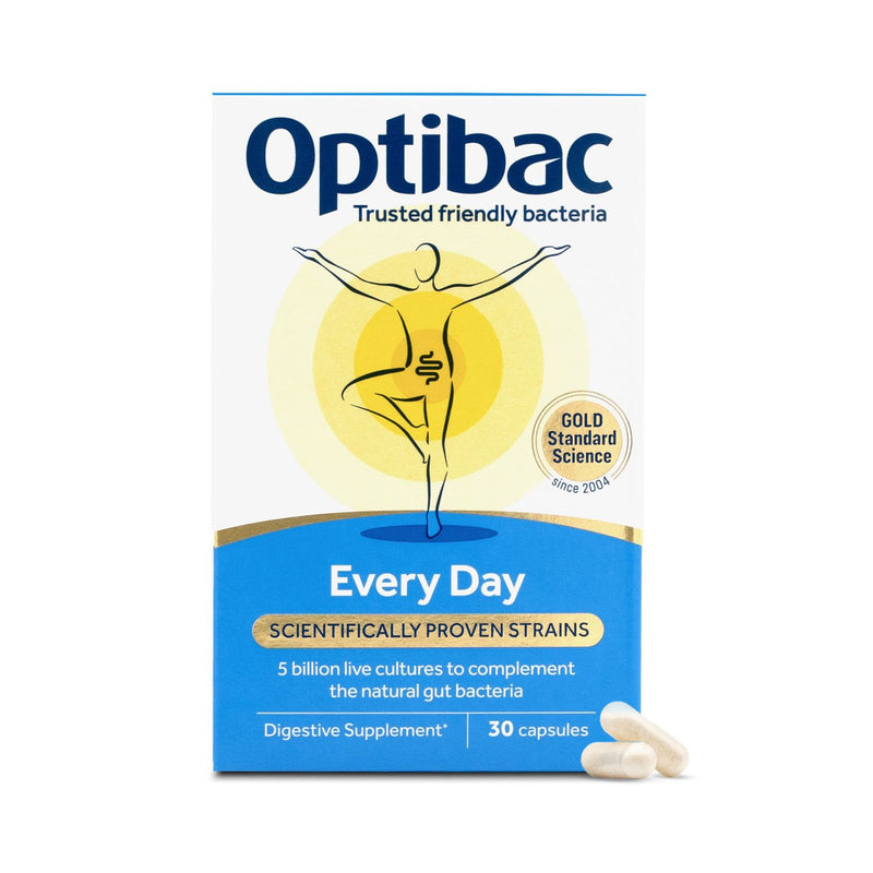 Optibac Every Day gut supplement 30 capsules, imported from the UK