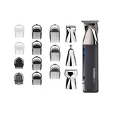 Desbrozadora inalámbrica multifunción BaByliss Super-X Metal Series 15 en 1, color cromo.