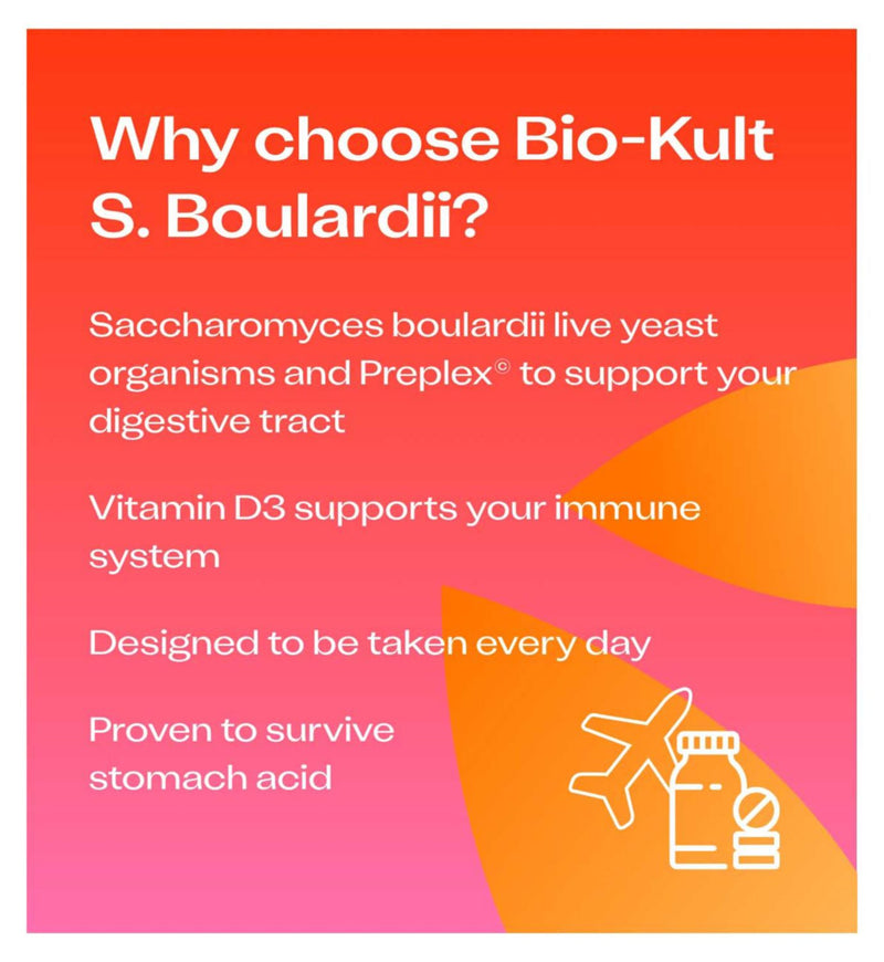 Bio-Kult Saccharomyces Boulardii capsules 30 count - British product
