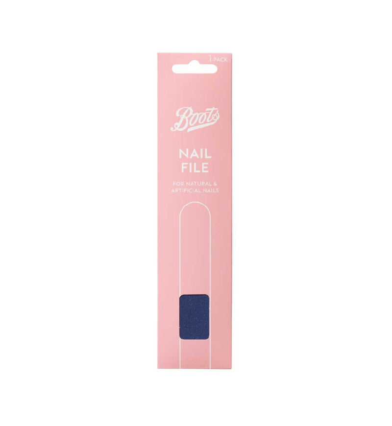 Boots nail file cushioned single unit - British product