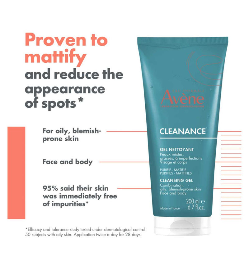 Avène Cleanance Cleansing Gel 200ml - British product