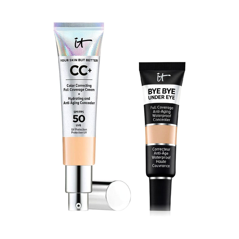 IT Cosmetics CC cream and concealer set in Medium, imported from the UK