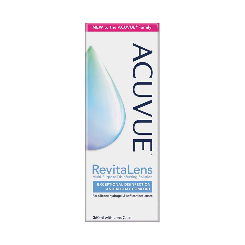 ACUVUE RevitaLens contact lens solution 360ml, UK version