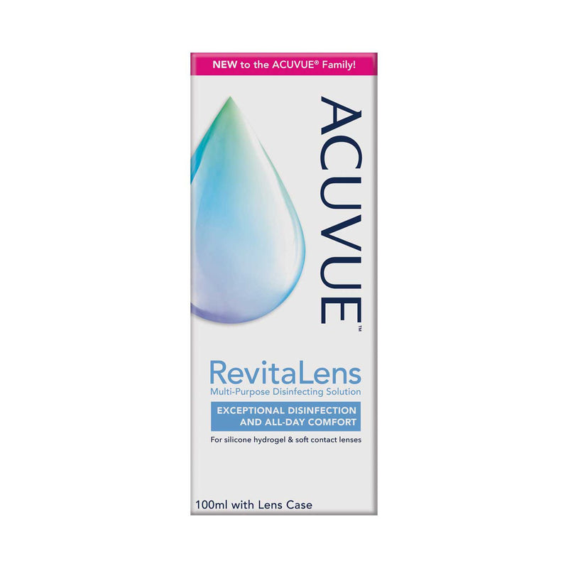 ACUVUE RevitaLens multi-purpose disinfecting solution 100ml, imported from the UK