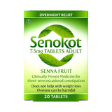 Senokot 7.5mg laxative tablets 20 pack, UK version