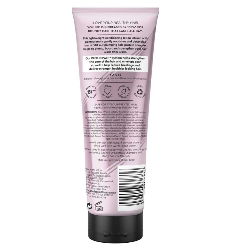 Charles Worthington Volume & Bounce Conditioner 250ml - British product